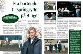 Fra bartender til springrytter p&aring; 4 uger
