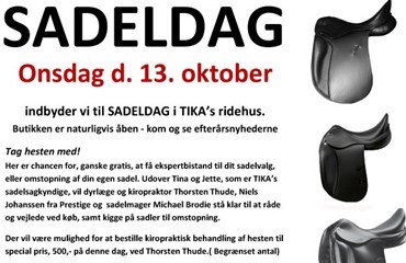 Sadeldag i TIKA 13. oktober