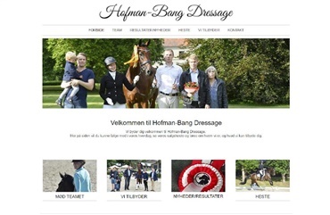 Ny hjemmeside til Hofman-Bang Dressage