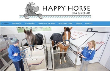 Ny hjemmeside til Happy Horse Spa & Rehab