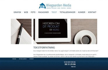 Wiegaarden Media med ny hjemmeside