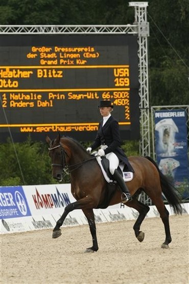 Heather Blitz' danske Grand Prix hest "Otto" solgt til Todd Flettrich