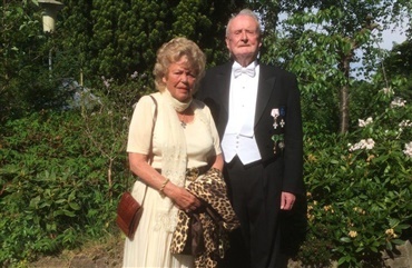 Kirsten og Ebbe H. Kristiansen fejrer krondiamantbryllup 