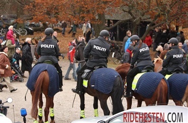 Tr&aelig;ner for Politiets Rytterisektion g&aelig;ster lille rideklub