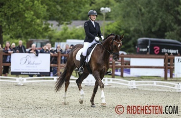 Frida er dansk mester i U25 paradressur
