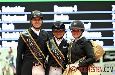 Andreas og Nadja p&aring; podiet i Boxen