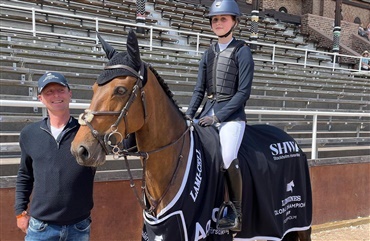 Olivia Dresler vandt ponyklasse i Stockholm
