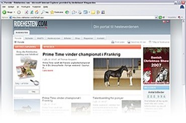 Ny hjemmeside for Ridehesten.com