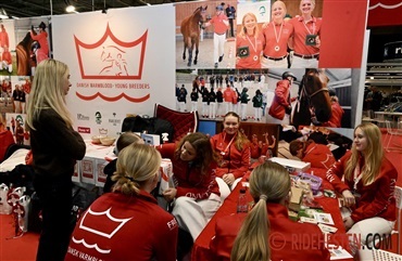 Bes&oslash;g Ung i DV's stand i Herning