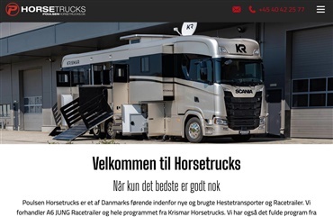 Ny hjemmeside til Poulsen Horsetrucks