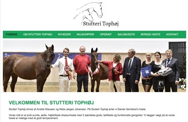 Ny hjemmeside til Stutteri Toph&oslash;j