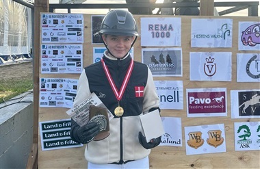 Smilla modtog Hestens V&aelig;rns pris under Baltic Cup