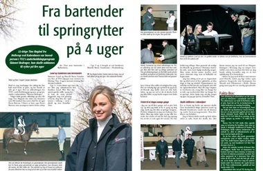 Fra bartender til springrytter p&aring; 4 uger