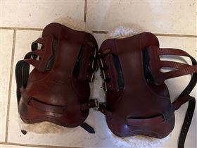 Kentaur læder springgamacher med lam