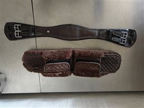 OS dressurgjord læder brun str. 65 cm