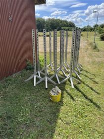 Alu-støtter med bomholdere